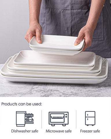 Plato pequeño de DELLING, blanco puro para postres y porciones individuales.