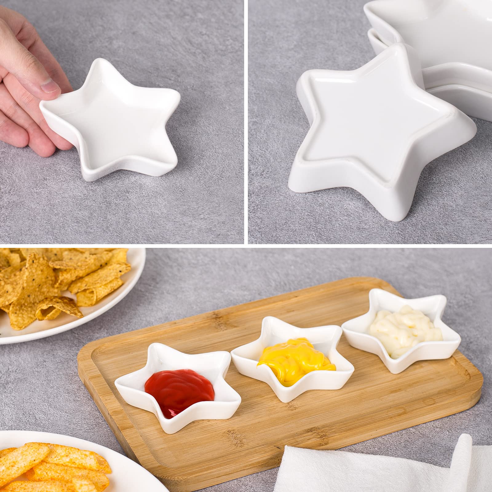 Tazón mini en estrella de DELLING, compacto y práctico para mojar.