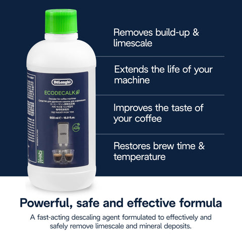 De'Longhi EcoDecalk: compatible con otras marcas para descalcado universal.