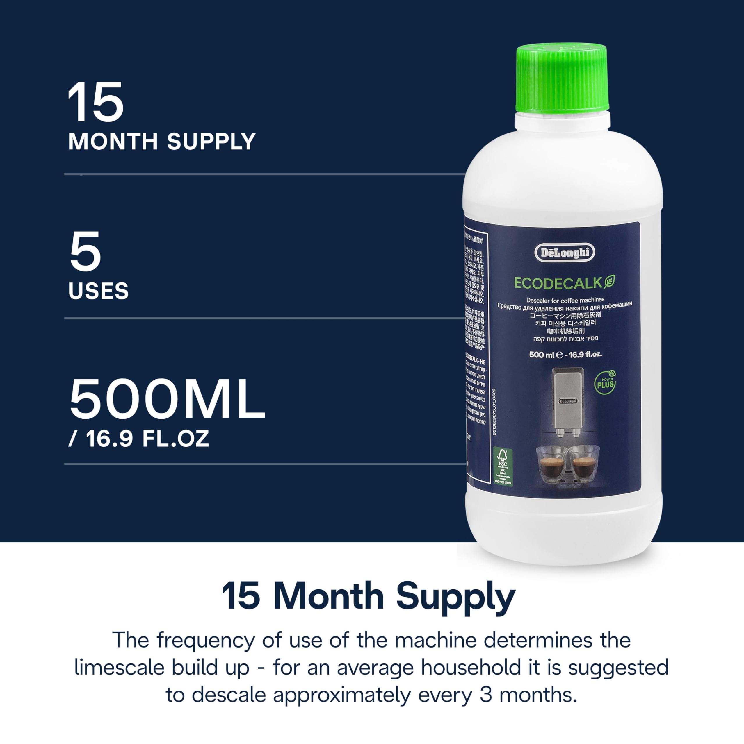 De'Longhi EcoDecalk: envase ecológico que cuida el medio ambiente.