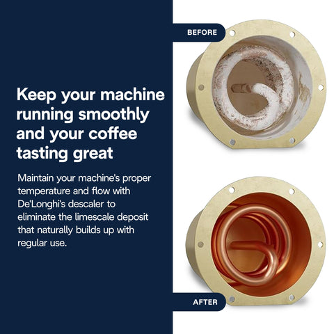 De'Longhi EcoDecalk: eliminación de cal para un sabor más consistente.