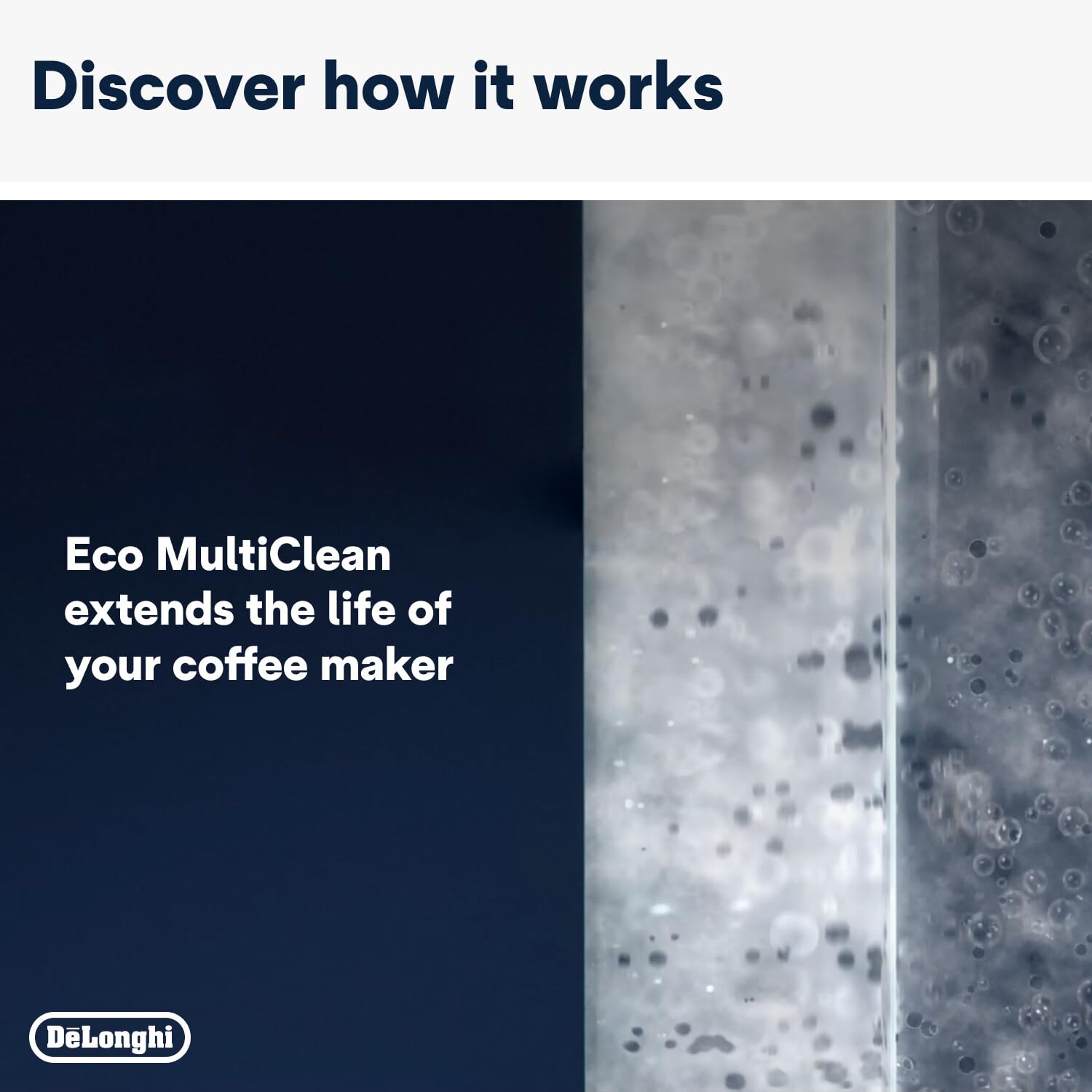De'Longhi Ecodecalk: ingredientes naturales de origen vegetal para desincrustar.