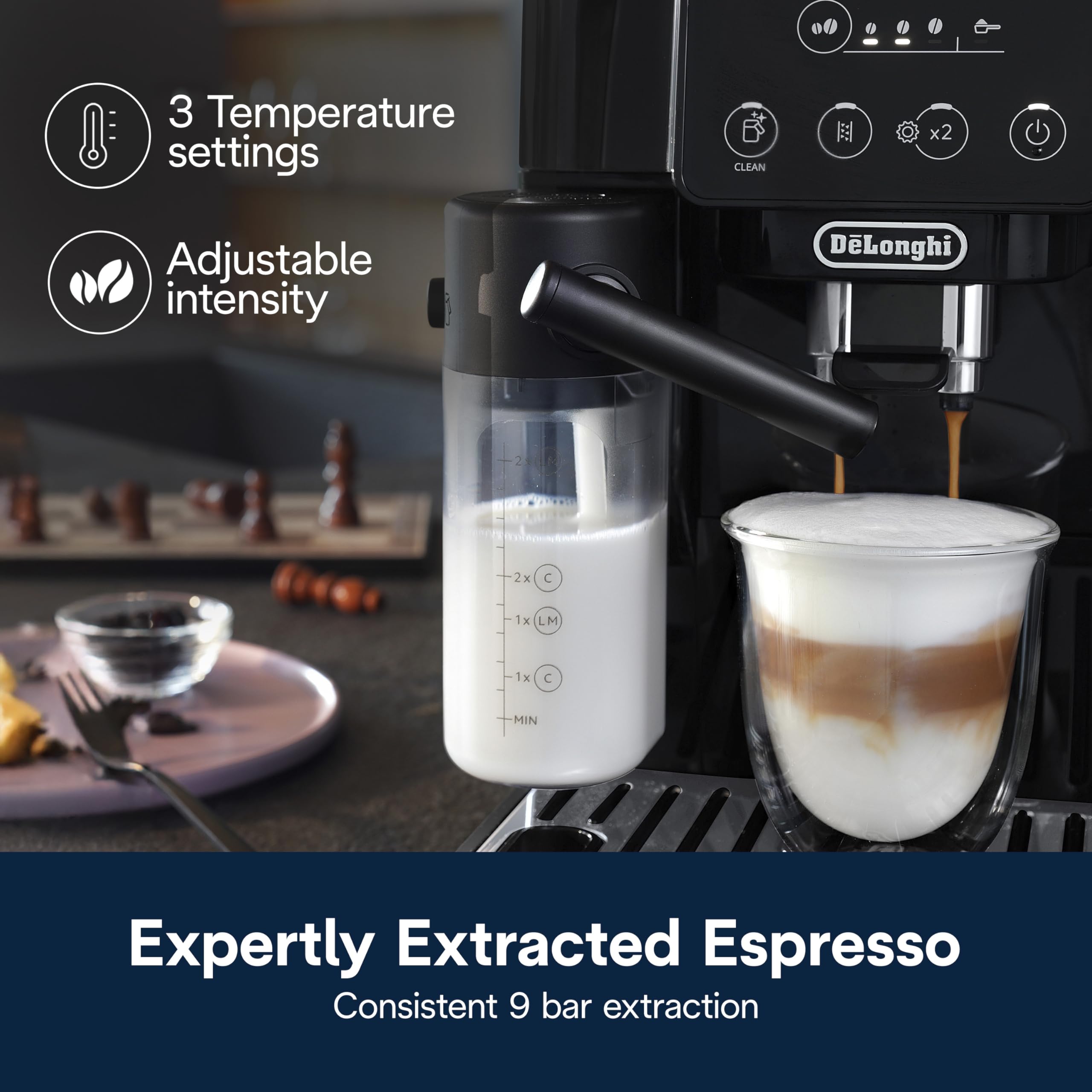 De'Longhi Magnifica Start jarra de leche refrigerada para mantener la espuma