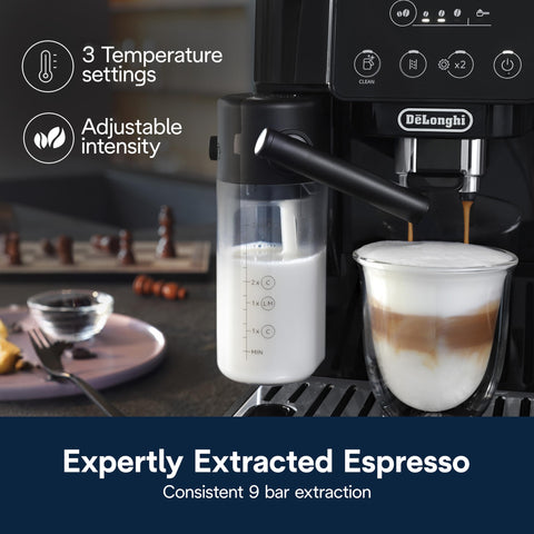 De'Longhi Magnifica Start jarra de leche refrigerada para mantener la espuma