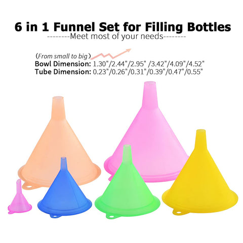 Delove embudo mini para botellas, ideal para recipientes pequeños.