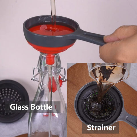 Delove kit de 4 embudos de silicona, perfecto para cocina.