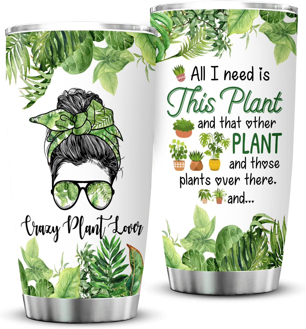 Delsakhula: taza para mujer con motivo de plantas, regalo perfecto para jardineros.