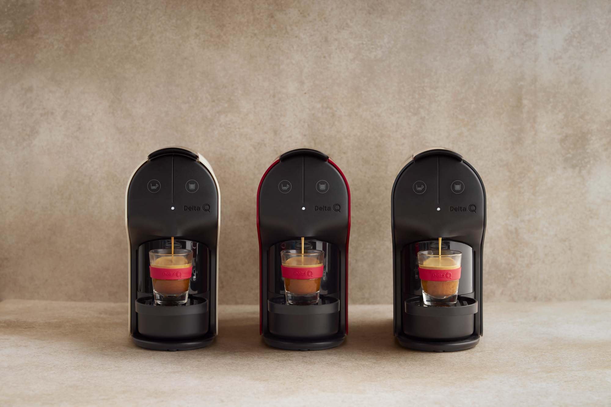 Delta Q Quick Espresso, tamaño de bebida programable para espresso perfecto.