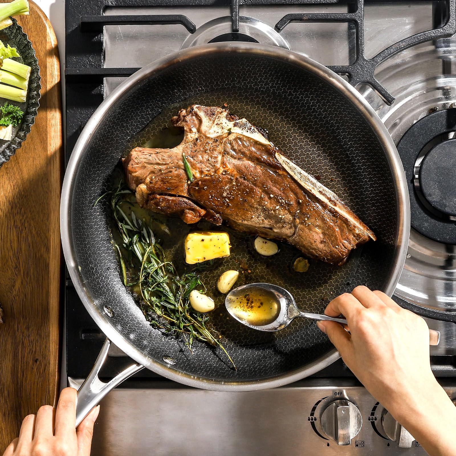 DELUXE base apta para inducción, uso universal en cocinas