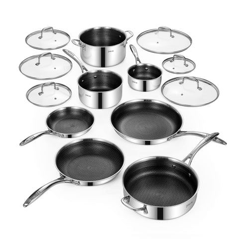 Conjunto Deluxe visto desde arriba para planificar porciones y preparaciones.
