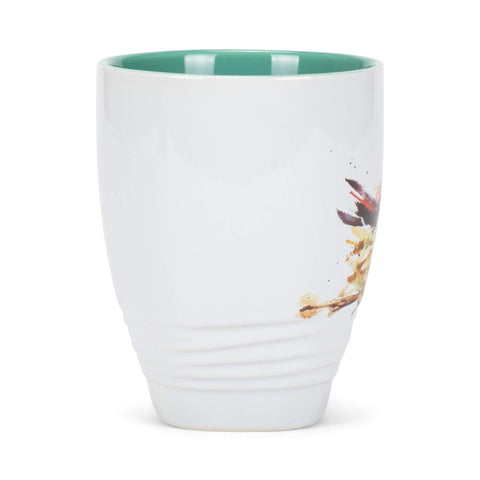 DEMDACO Dean Crouser, detalle colibrí en nido en taza cerámica
