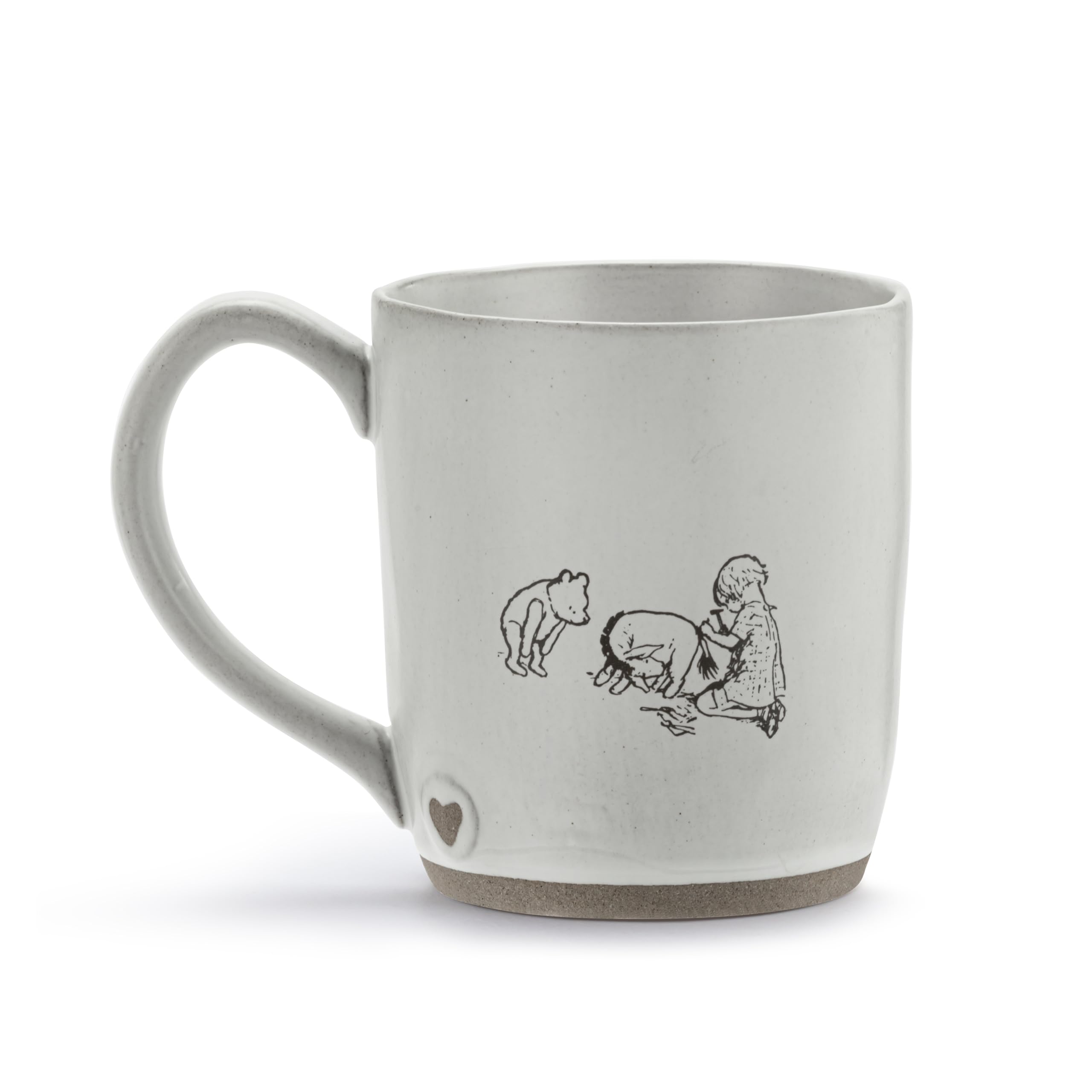 Taza DEMDACO Pooh con Eeyore en poses divertidas para empezar el día.
