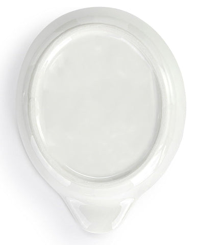 DEMDACO reposacucharas cerámica 6 x 4.5 pulgadas, práctico para cocinas.