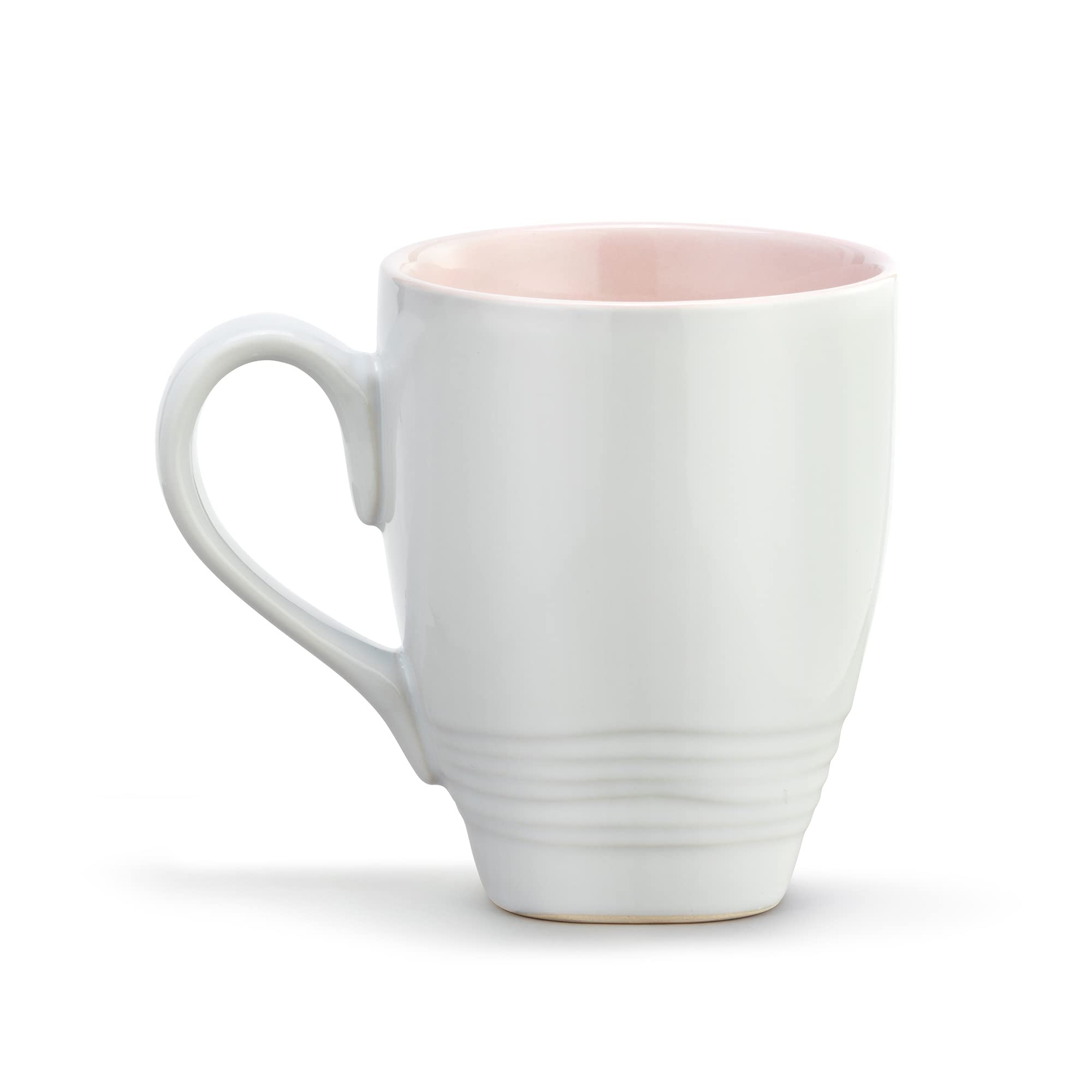 Taza DEMDACO con acuarela rosa, regalo para amantes de la naturaleza