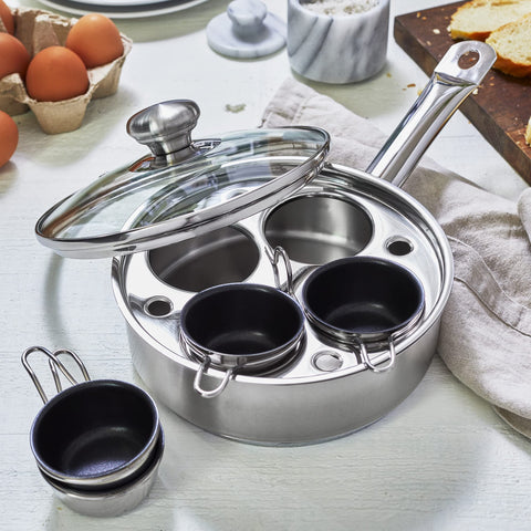 Demeyere Resto: tazas para huevos desmoldables con cocción pareja y limpieza sencilla.