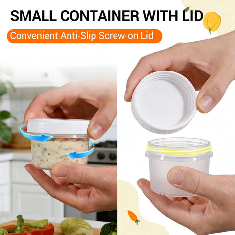 Envases Demora apilables para ahorro de espacio y organización en la cocina.