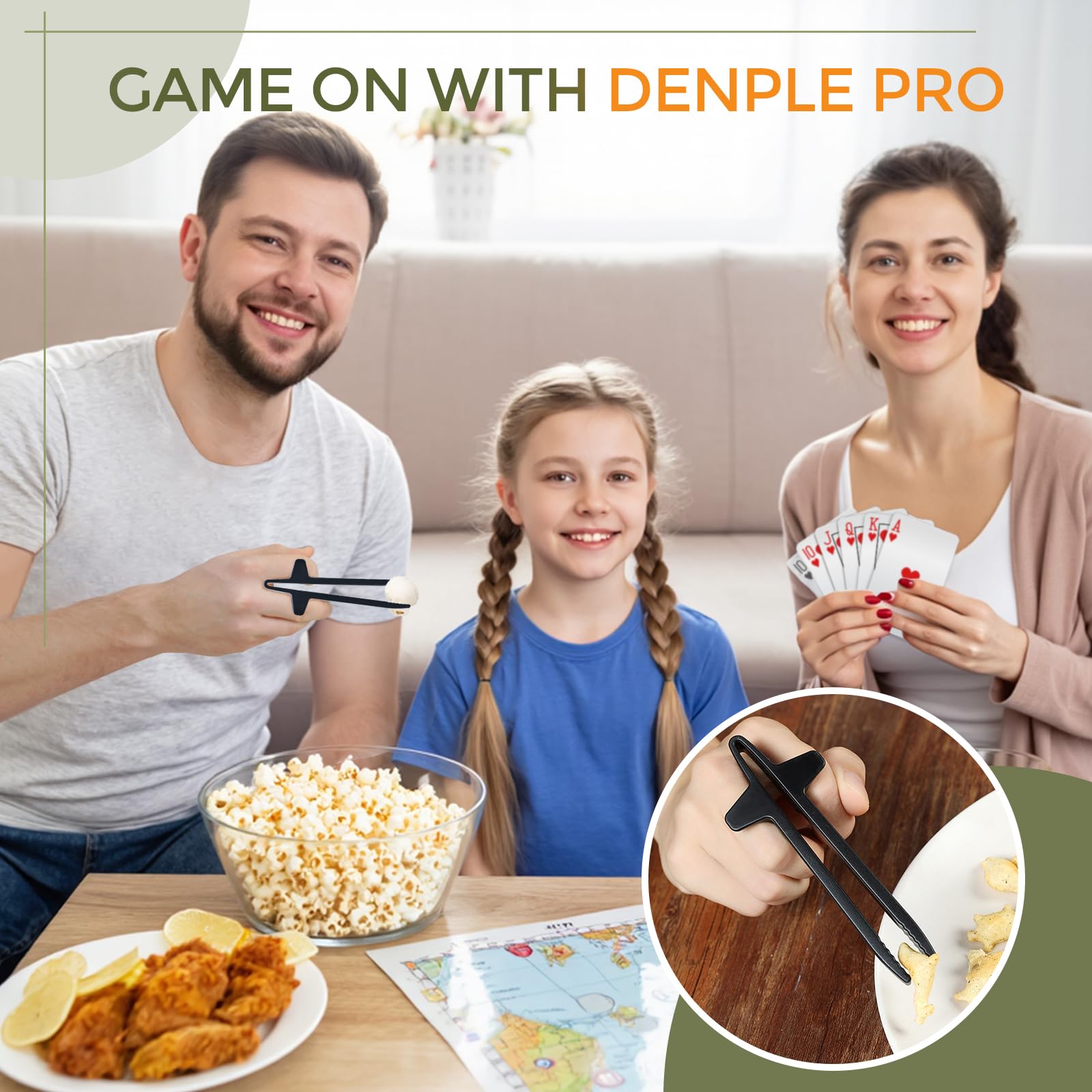 denple pensado para sesiones largas con palillos cómodos y estilo