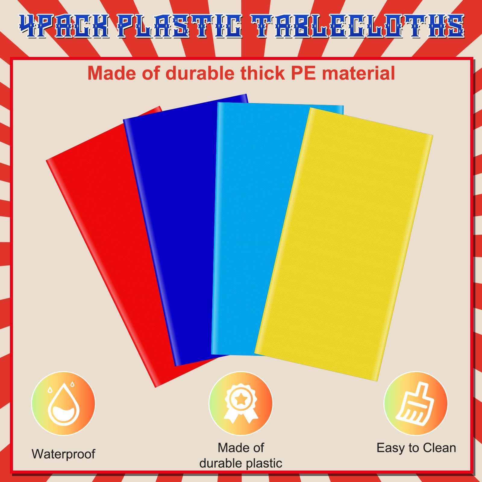 Mantel Denwiller resistente a manchas, ideal para eventos con niños