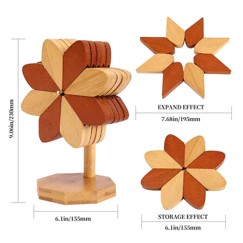 DEOLD salvamanteles árbol conjunto, diseño tradicional que protege superficies y impresiona.