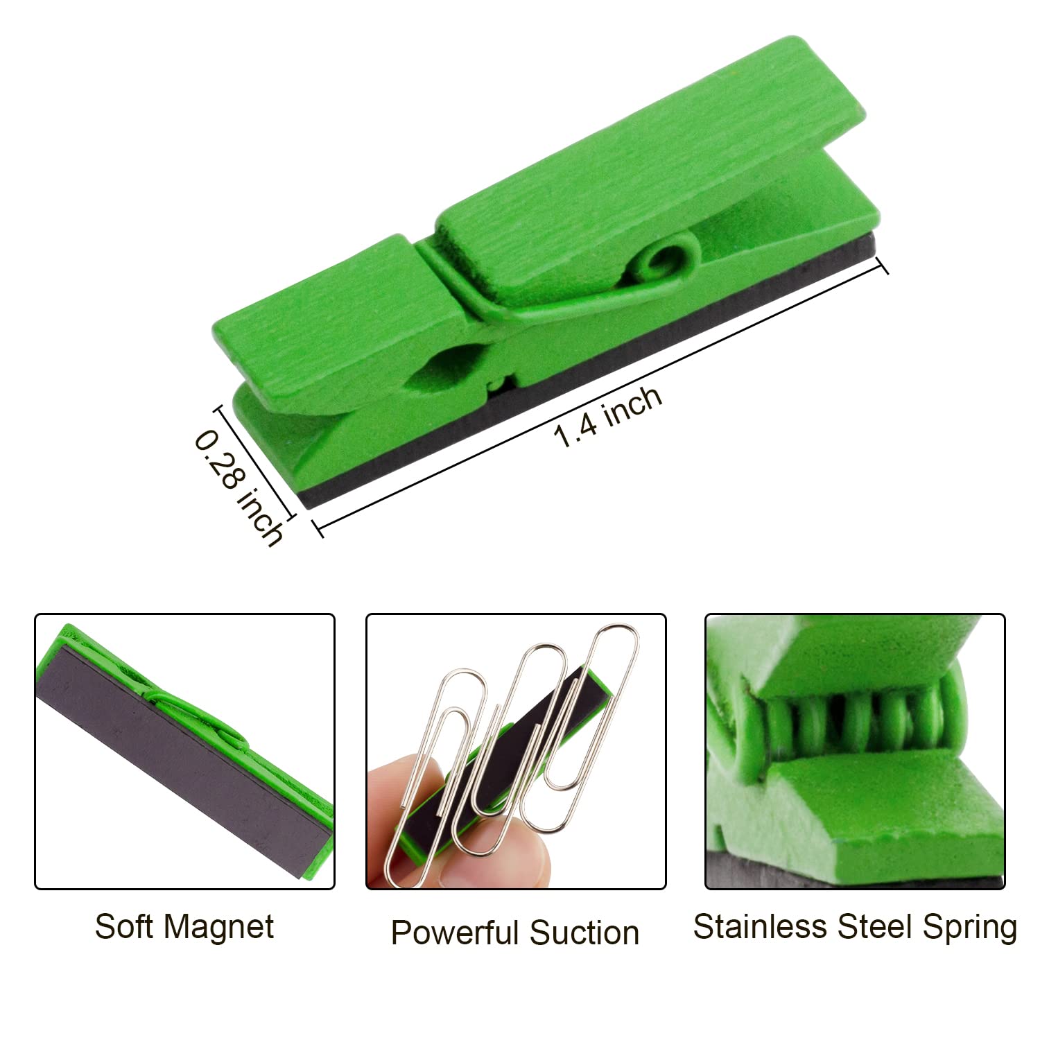 Clips magnéticos Deoot en colores vivos para personalizar espacios