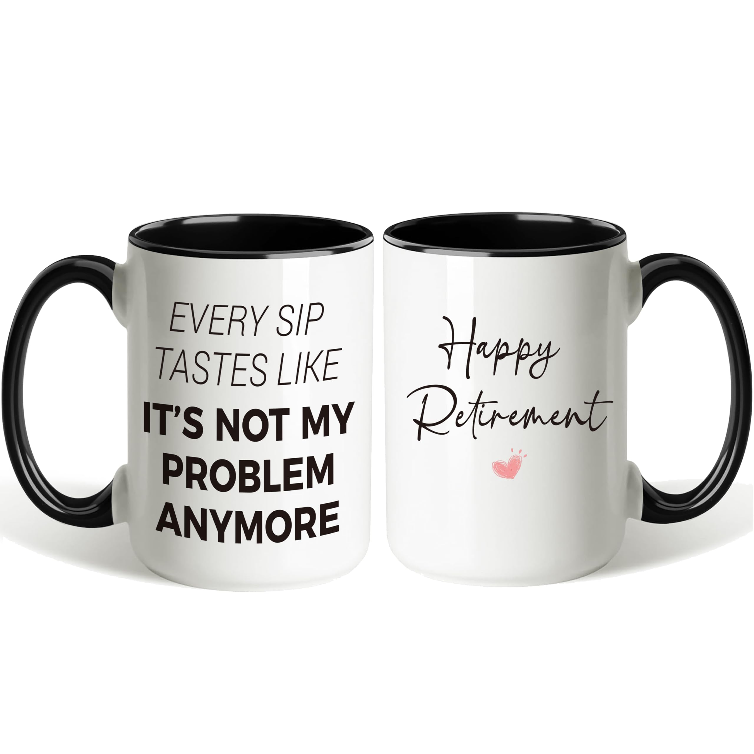 Taza Deoqash jubilación 15oz vista frontal ideal para empezar el día