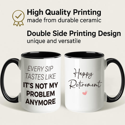 Taza Deoqash apta para lavavajillas, fácil limpieza