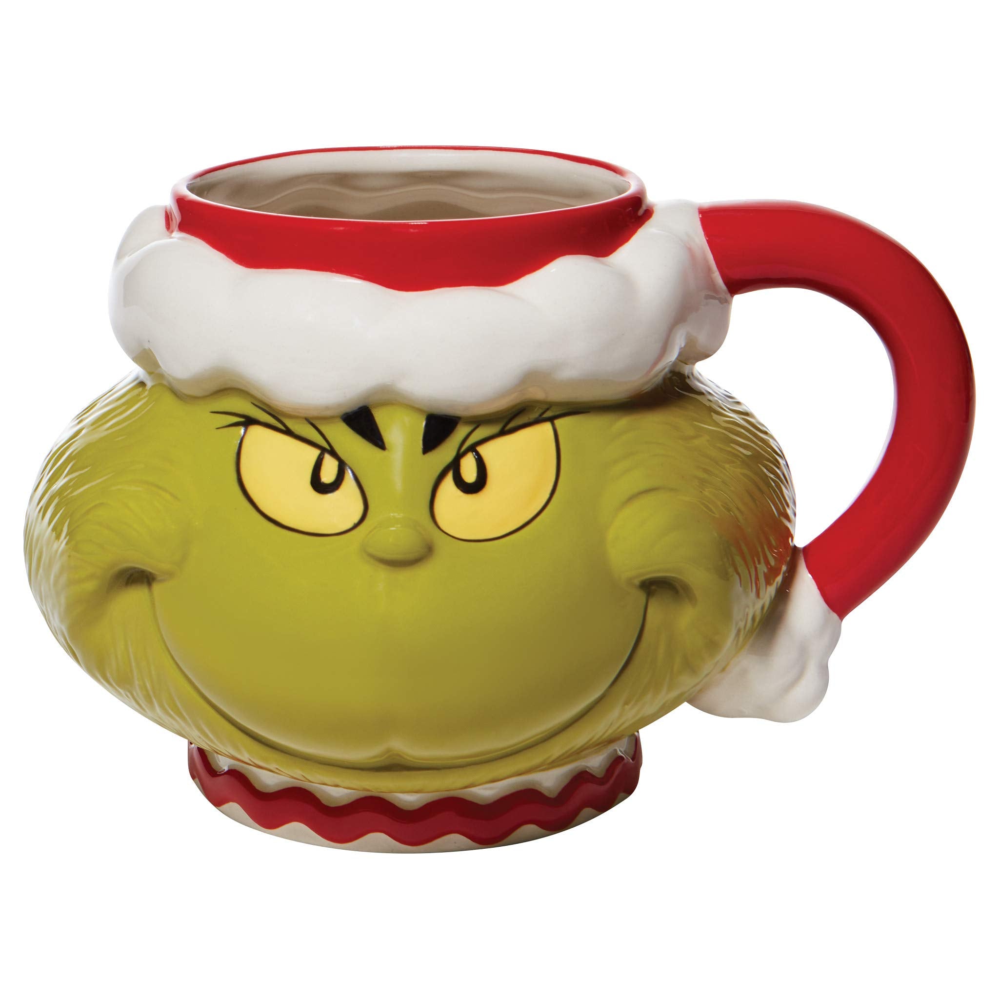 Department 56: taza-grinch-santa-32oz, ideal para café diario durante las fiestas.