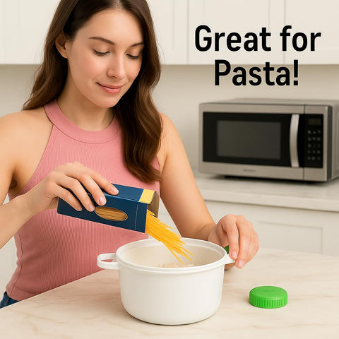 Cocción rápida en microondas con Dependable Essentials para cenas fáciles entre semana.