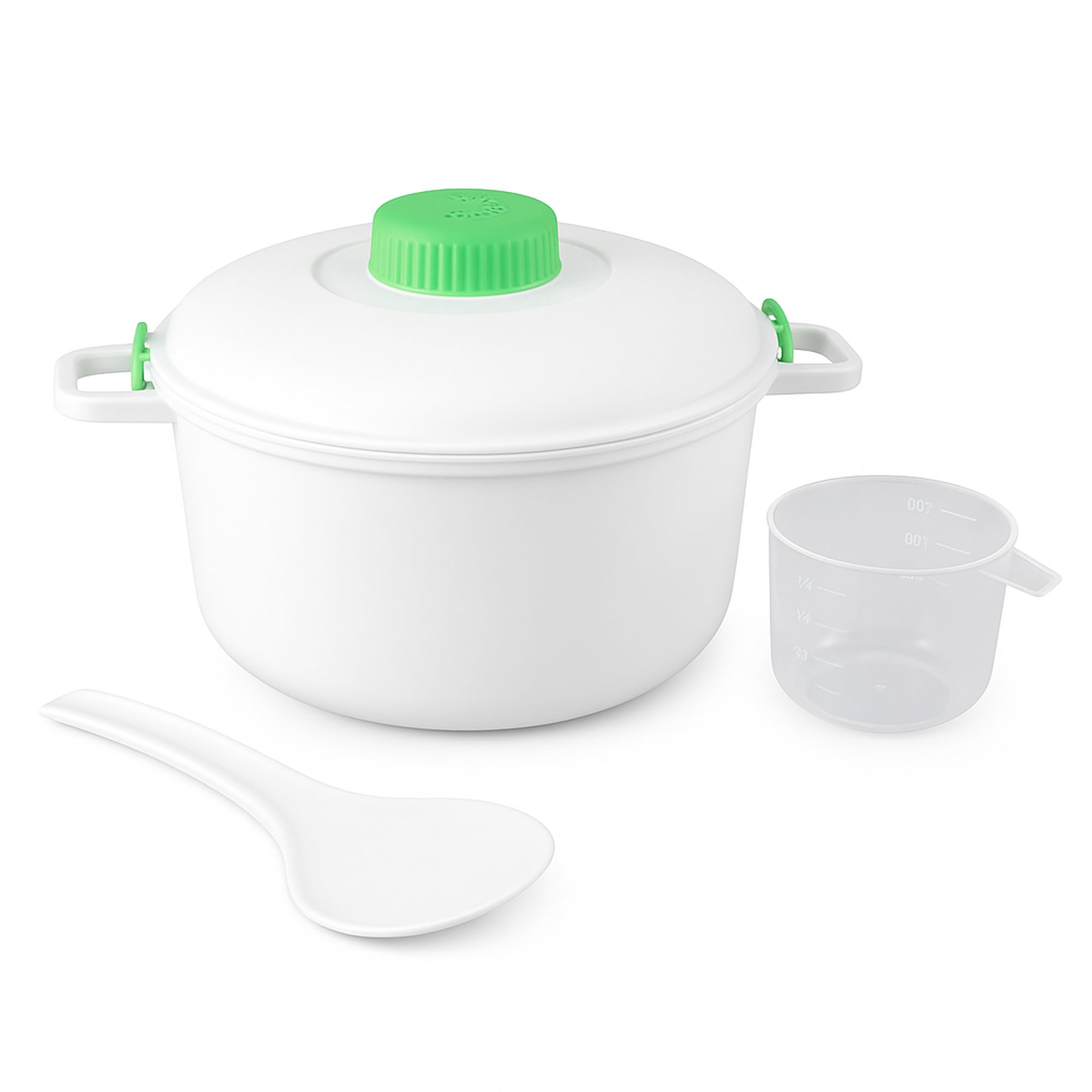 Dependable Industries inc. Essentials cocedor vapor microondas 2,8 litros para comidas rápidas sin aceite.