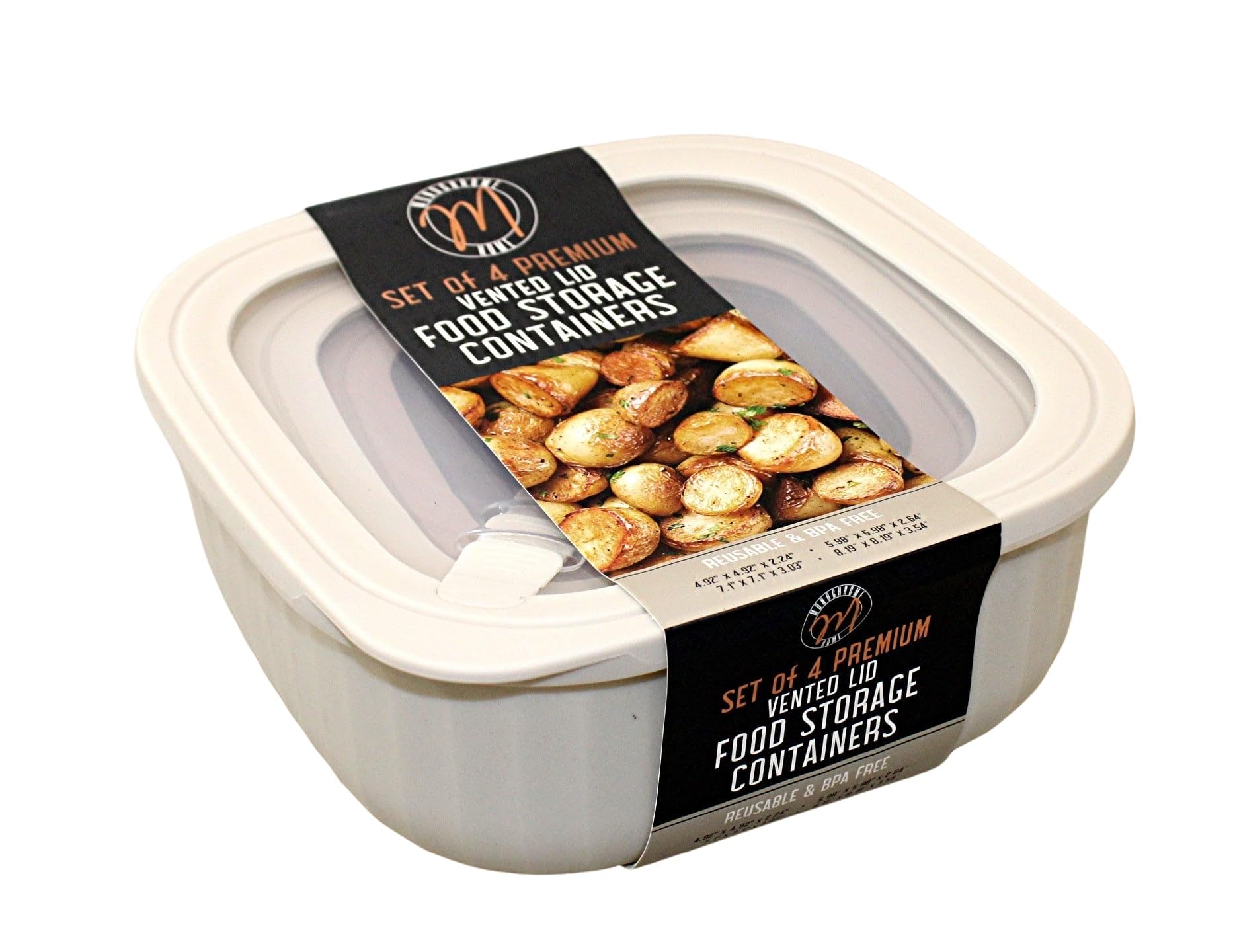 Dependable Essentials: cuatro tamaños para pastas, verduras y granos.