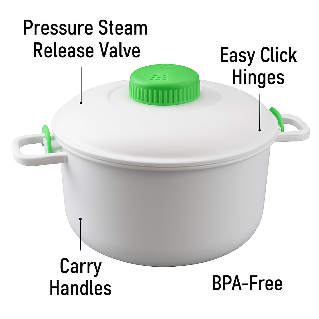 Tapa con válvula de vapor para control seguro del cocinado con Dependable Essentials.