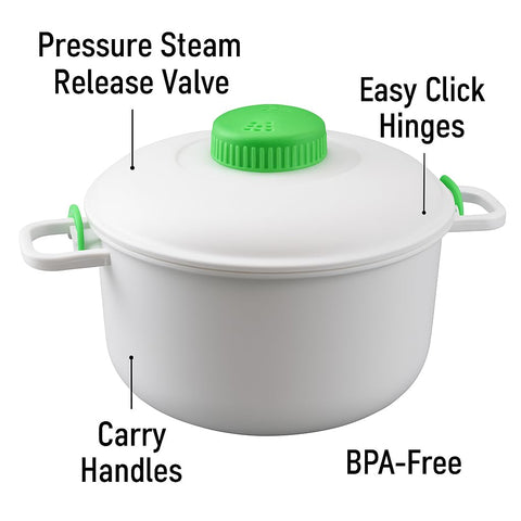 Tapa con válvula de vapor para control seguro del cocinado con Dependable Essentials.