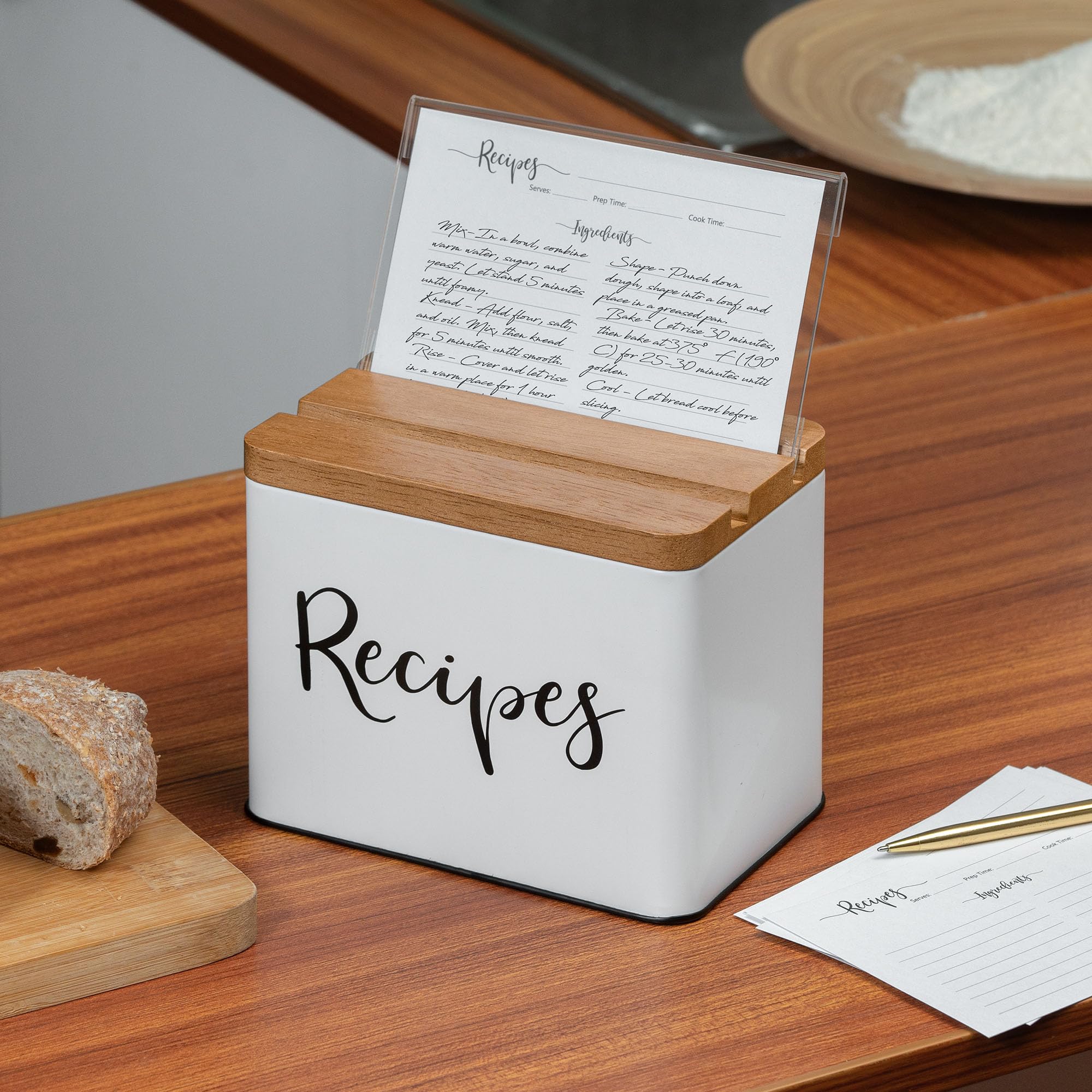 Tapa ranurada Deppon, protege tarjetas y permite ver recetas al cocinar.
