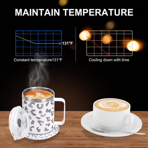 DEQIANG conjunto taza 12 onzas con accesorios para oficina
