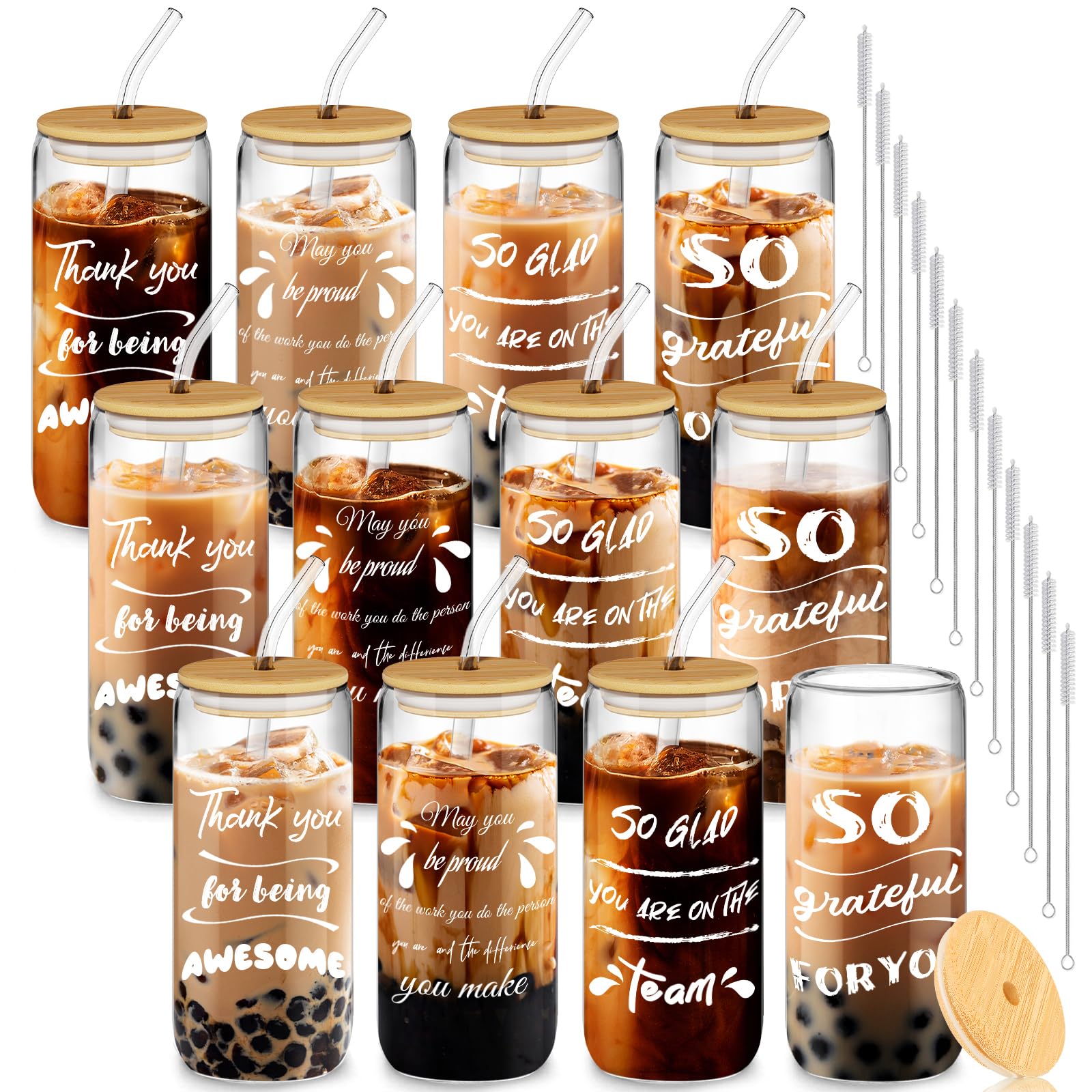 Vaso Deriibrico 20oz con tapa y pajillas, ideal para bebidas diarias.