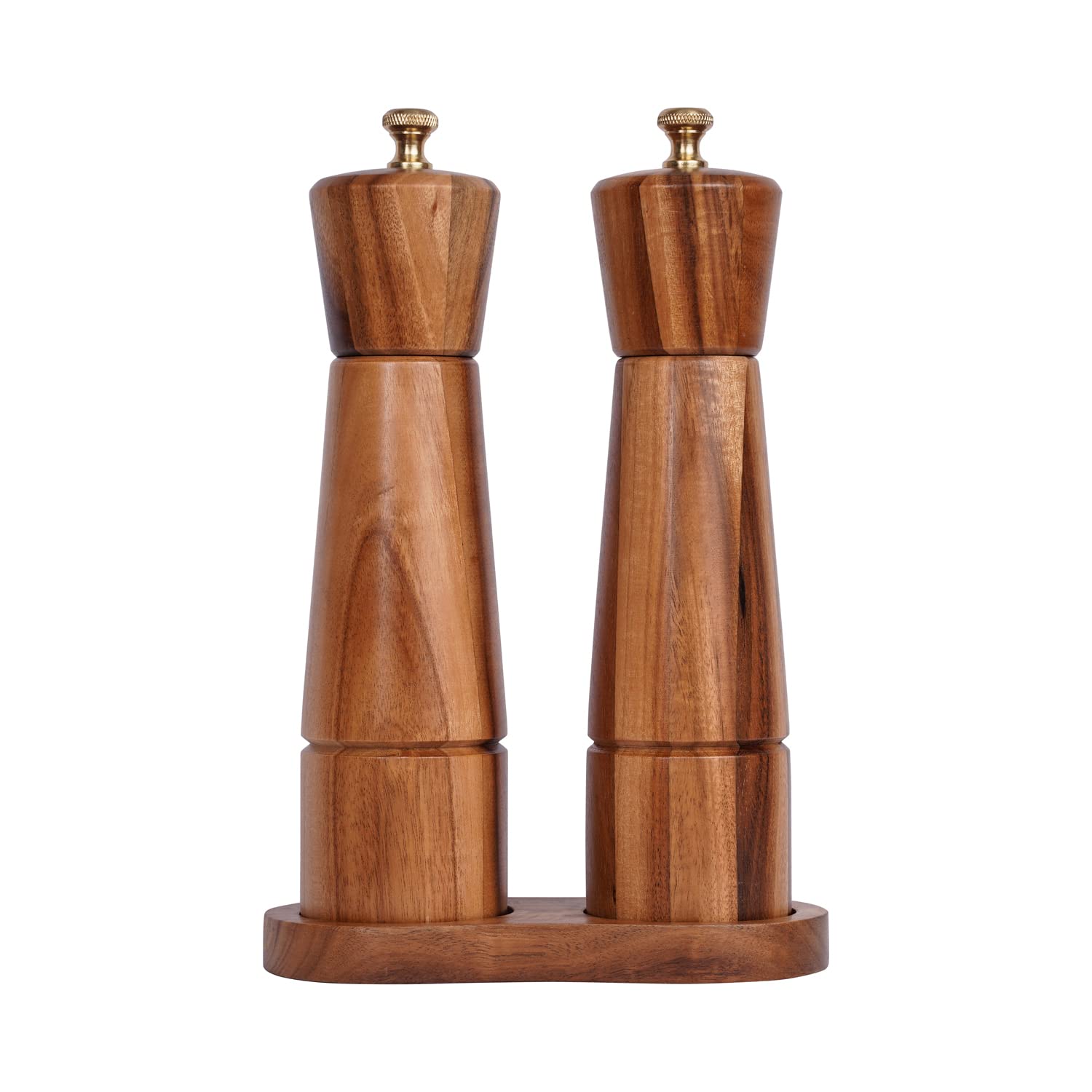 DeroTeno molinillo de sal cerámico ajustable para mesa.
