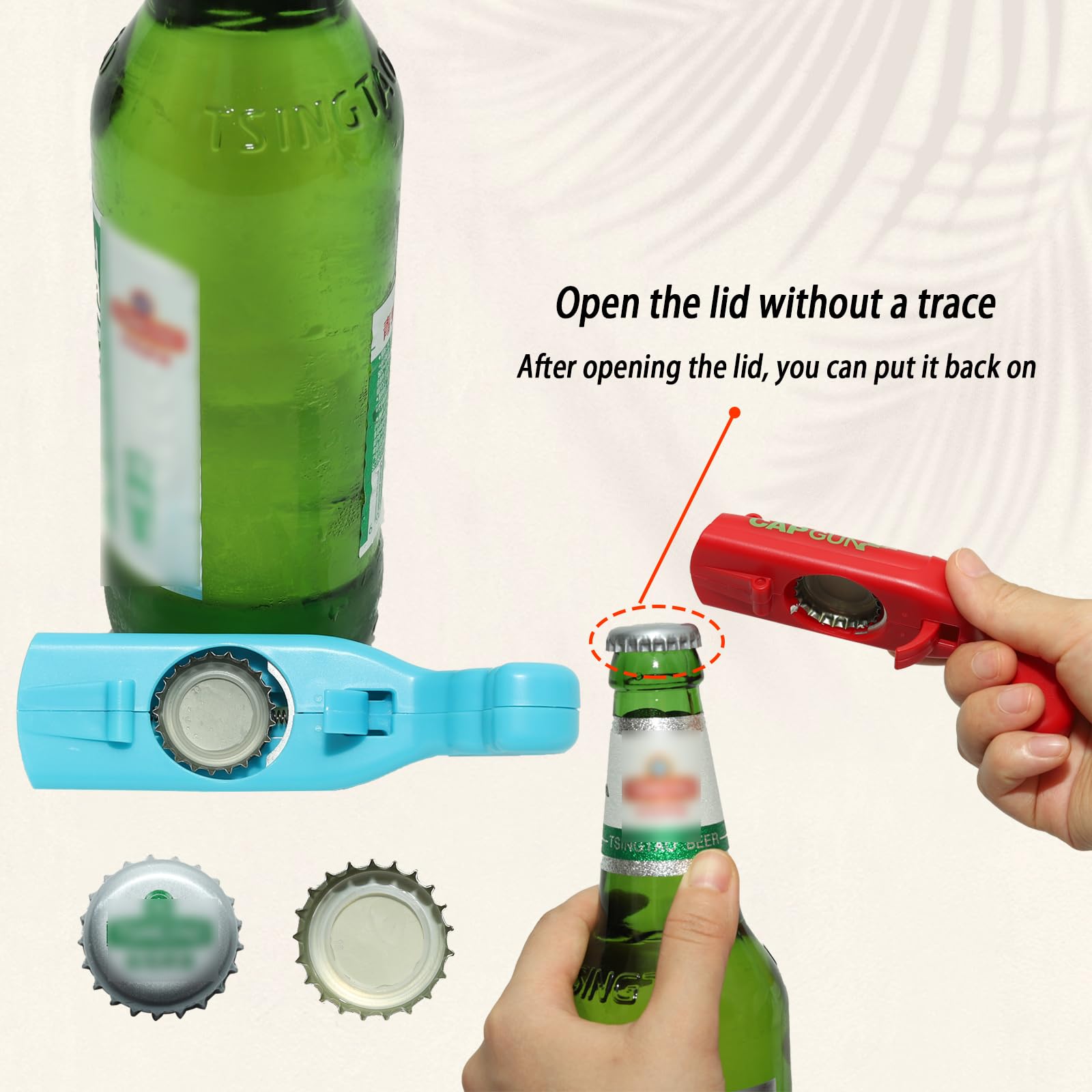 Dervyxious abrebotellas pistola fácil de usar para todos.