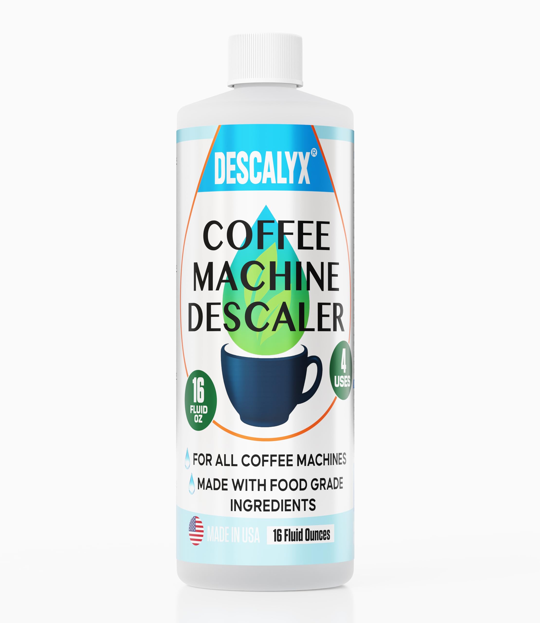 Descalyx limpieza rápida para cafetera, restaura rendimiento.
