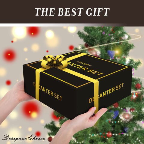 DESIGNERCHOICE caja regalo de lujo para set de whisky