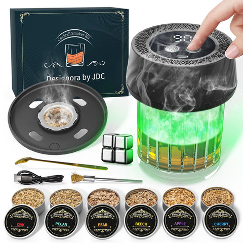 Kit ahumador Designora de JDC con encendedor integrado para whisky