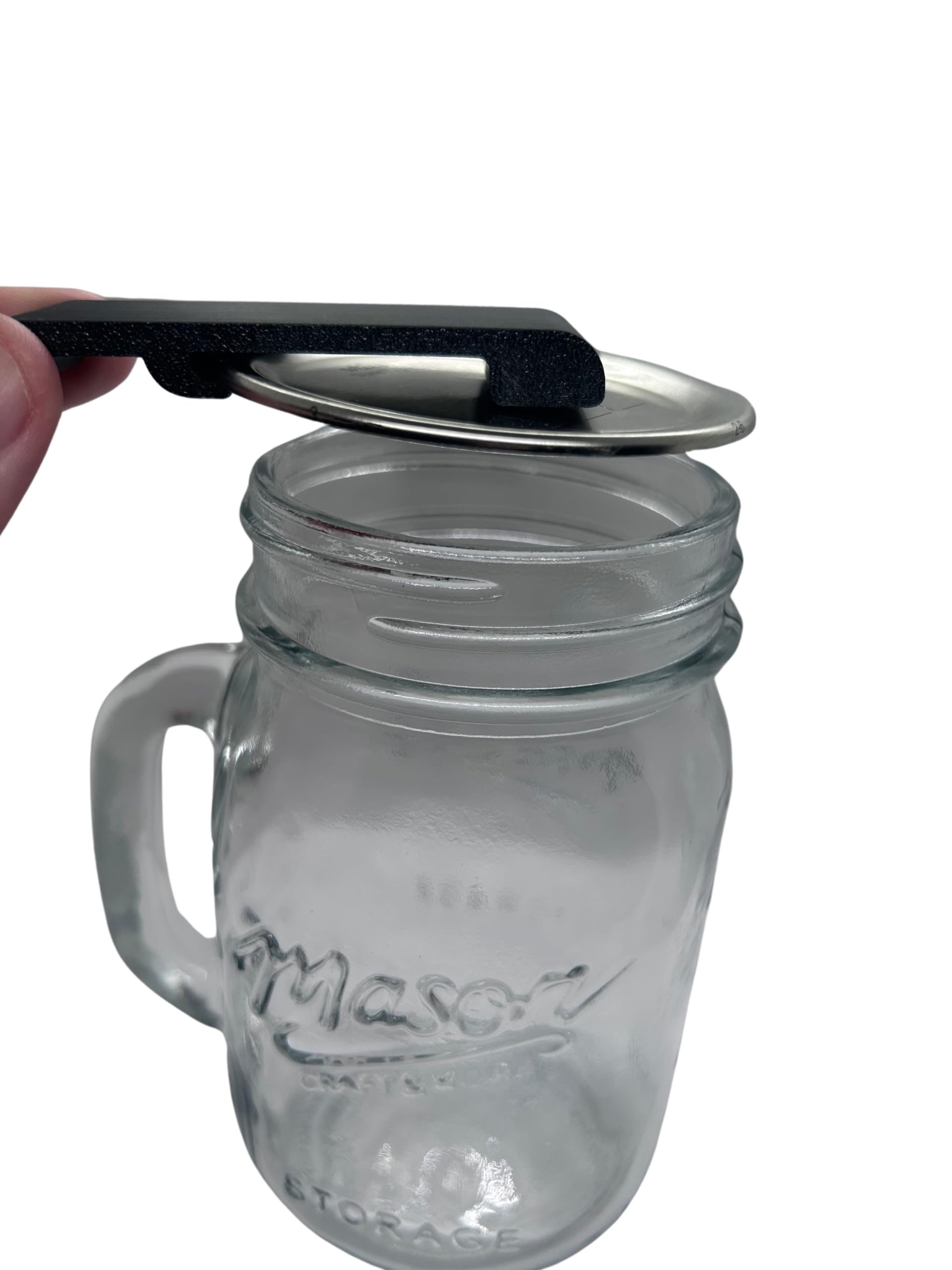 Designz3D agarre ergonómico facilita aplicar palanca para abrir tarros Mason.