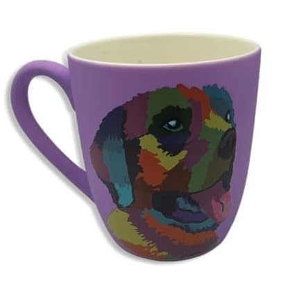 DesirableSip taza cerámica 18 onzas con motivo Golden Retriever para tu café diario.