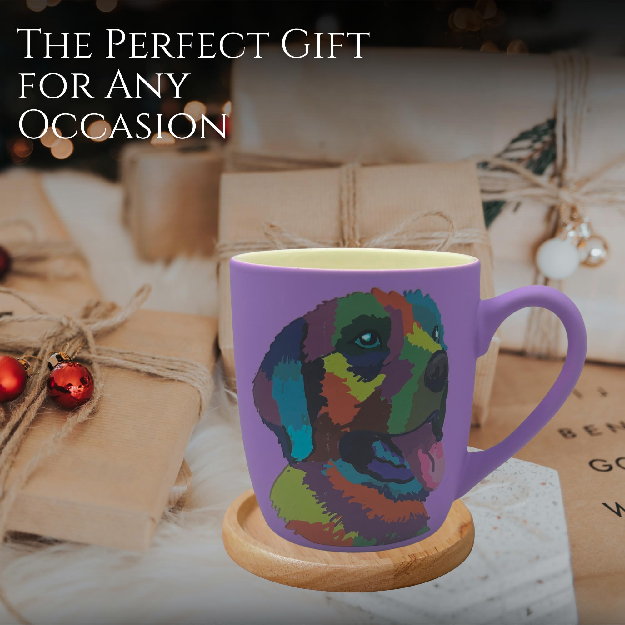 DesirableSip taza cerámica motivo Golden Retriever, perfecto regalo para amantes de perros.