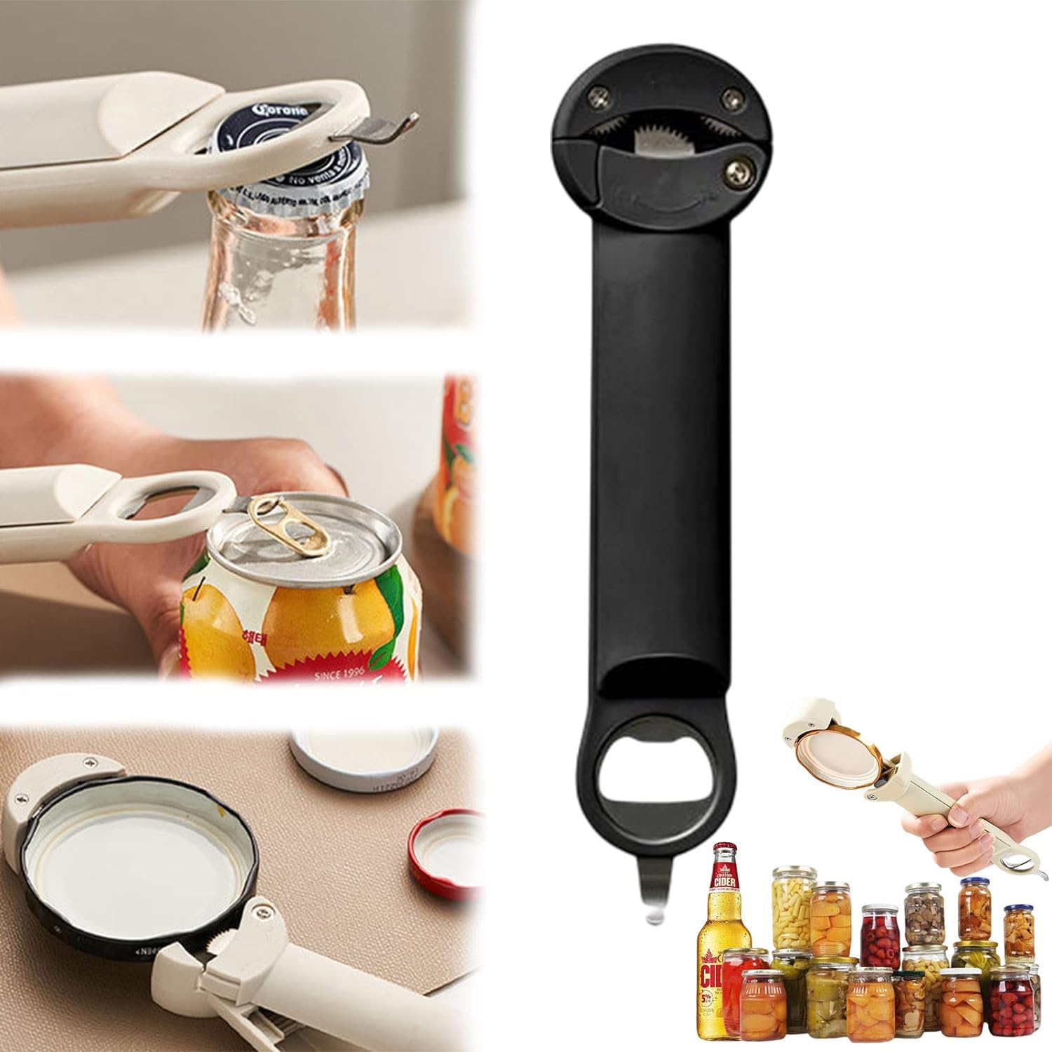 Desolio abre-botellas extensible con ajuste para cualquier tapa
