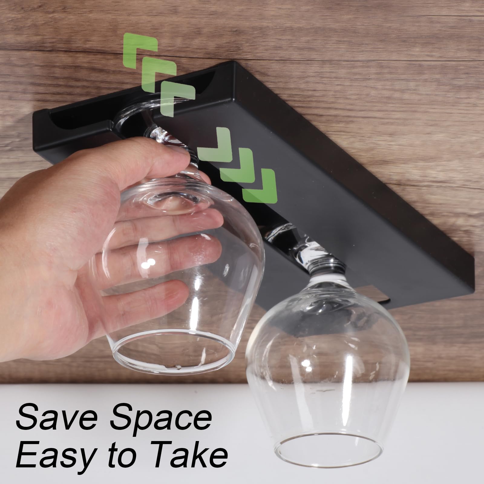 DESONAUT soporte para vasos plástico sin taladro, instalación rápida y sin perforaciones.