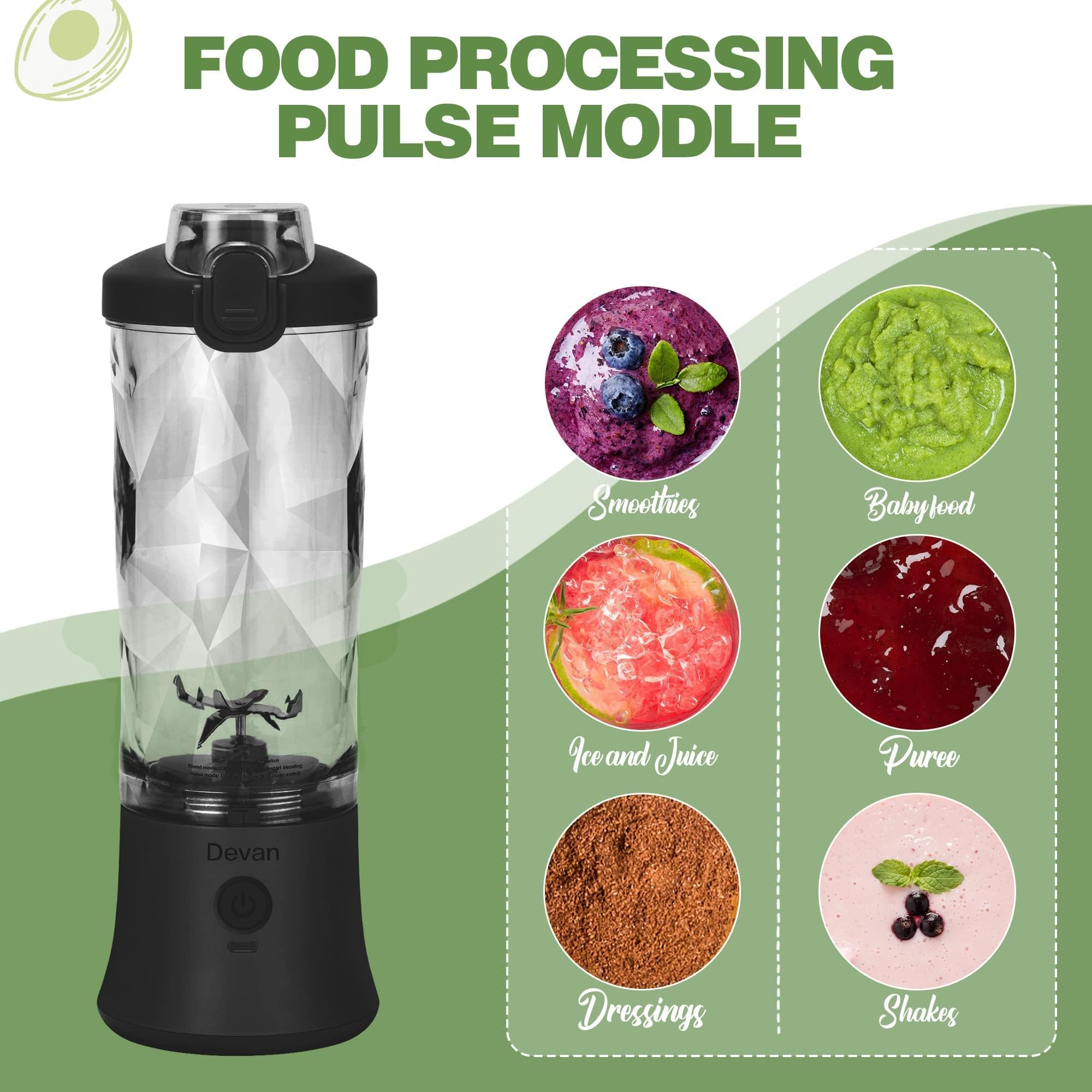 Modo pulso de Devan para triturar hielo y frutos duros con texturas cremosas