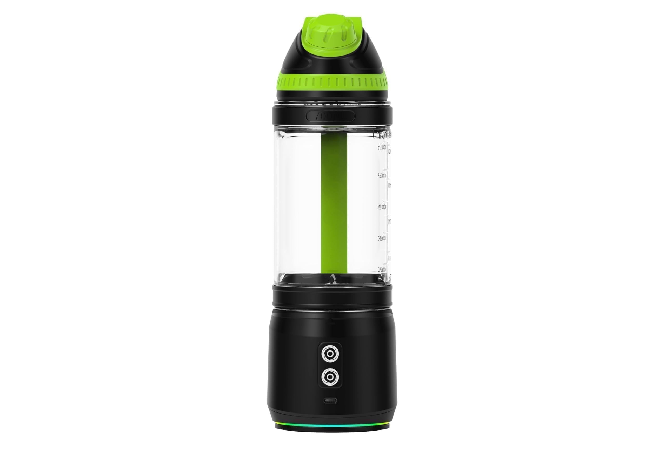 Devan blender sin BPA y tapa de viaje para uso exterior.