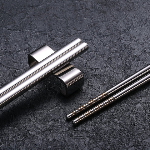 Devico palillos de acero inoxidable, alta durabilidad y limpieza sencilla.
