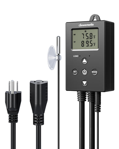 DEWENWILS termostato digital con pantalla grande para lectura clara de la temperatura
