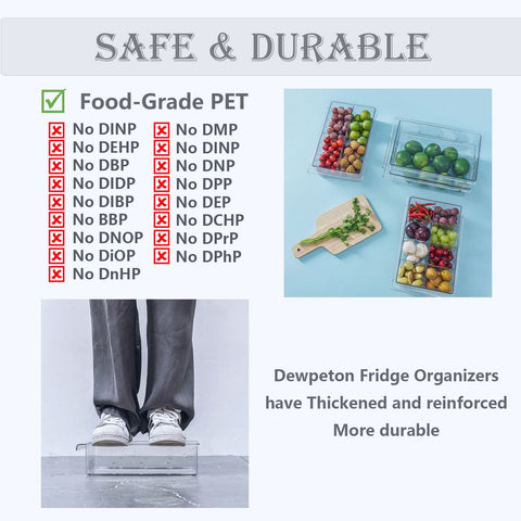 Dewpeton uso diario en cocina para optimizar bebidas y snacks en el refrigerador